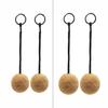2Pcs for Key Ring Sailing Boat Float Buoyant Rope Ultraweight Wood Keychain Keyr