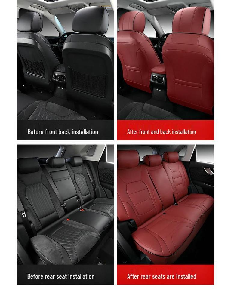 All-Season Full Leather Seat Cover for Hongqi HS5 - Custom Fit, Full Surround Design