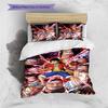 Set Copripiumino Trapuntato con Fantasia Cartone Animato Federa Decorazione per la Casa Regalo di Compleanno (1 * copripiumino + 2 * federa, senza nucleo)