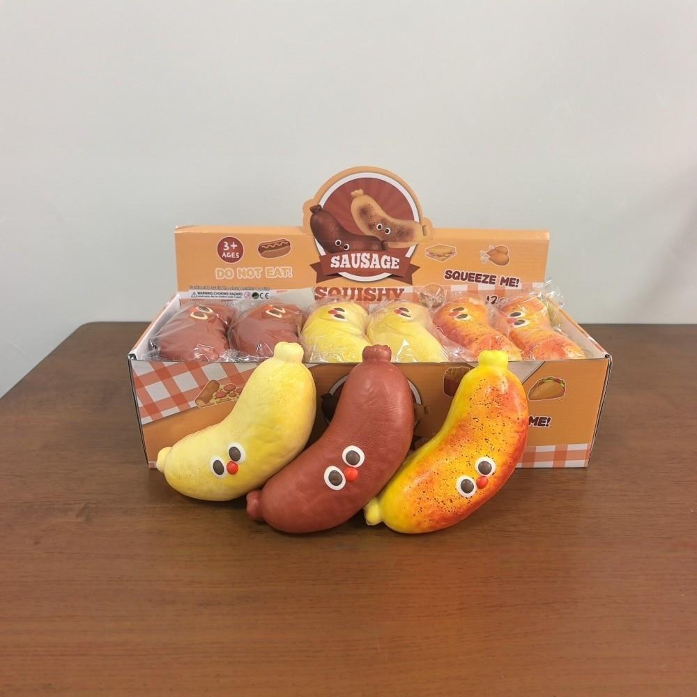 Slow-Rise Squeezable Toy Realistic Sausage-Style Fidget Toy Sensory Toy Squishy Toy Gifts