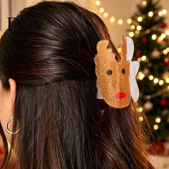 Christmas Stocking Stuffers Hair Claw Clip for Women, Cute Patterns Non-Slip Strong Hold Cartoon Clips Shark Clip, Lightweight Decorative Barrettes