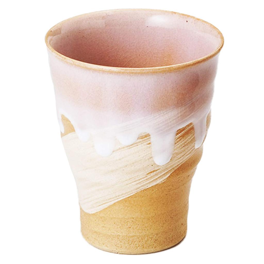 Japanese Tosai Tsubakihide Kiln "Hagino Shizuku" Free Cup Pair M54375400