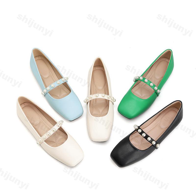 Fashion Large Size Women's Shoes Spring Autumn New Non Slip Elegant Slip on Flats Lightweight Comfortable Soft Sole Fashion Single Shoes
