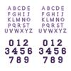 652F 72 Embroidered Letter Number Patches Washable Sewing On Decal for Backpacks Hat Designs