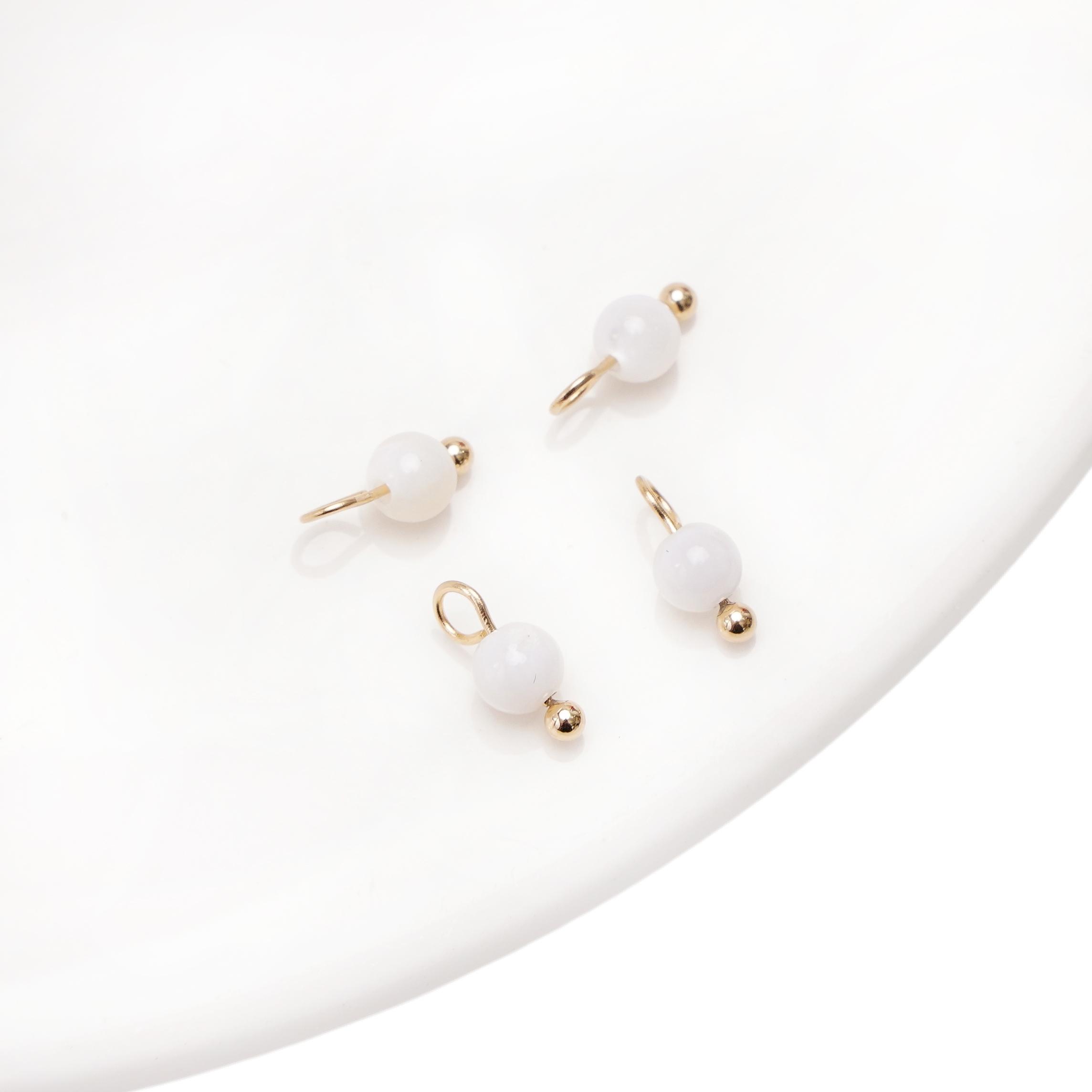 

Подвеска из натурального пресноводного жемчуга для браслетов, ожерелий, ювелирных изделий своими руками Freshwater shellfish 4mm