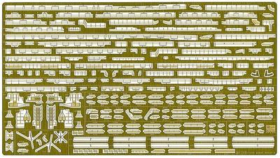 Hasegawa 1/350 Scale Japanese Navy Akagi Detail-Up Etching Parts Basic A Plastic Model Parts QG26