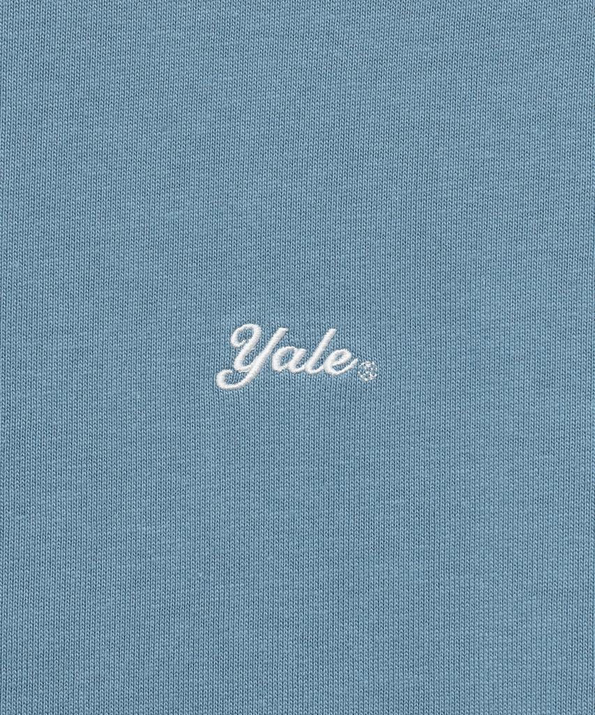 YALE [2Pack] Heavyweight Snell Logo Short Sleeve T-Shirt_White/Blue Gray