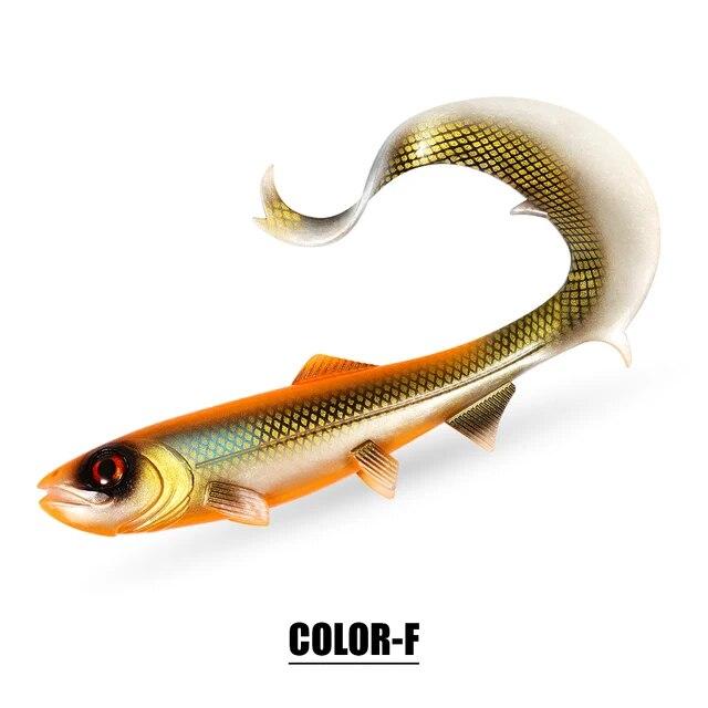 Spinpoler Firebomb Soft Swimbait 17.5cm 22cm Fishing Lure Long Wavy Tail Big Pike Bait Grub Seductive Swimming Action Rig Jig