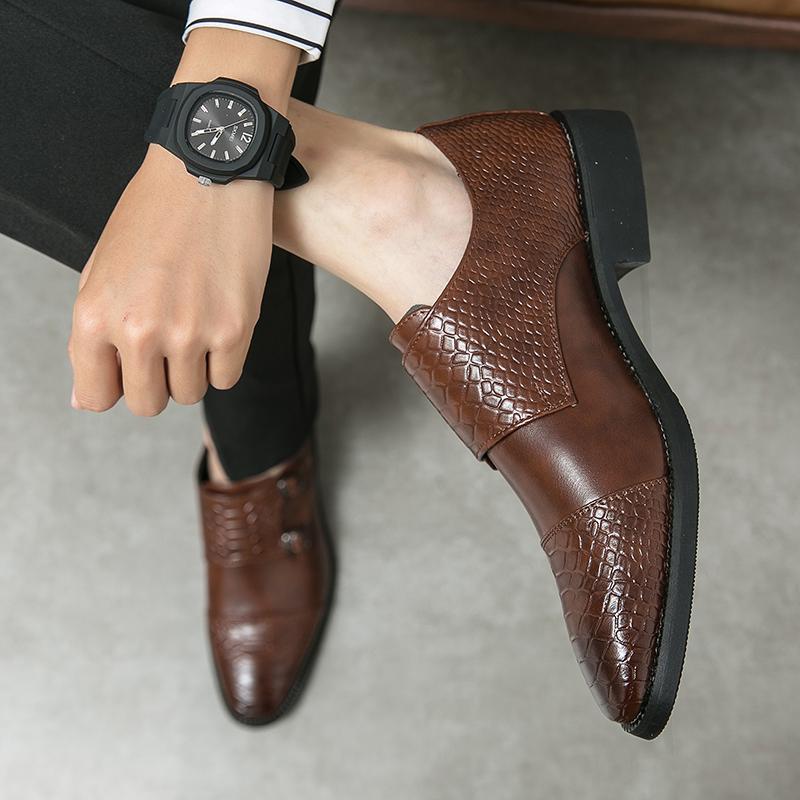 New Brand Classic Office Business Slip-on Men's Shoes LuxuryFashion Elegant Formal Wedding Oxford Shoes for Men