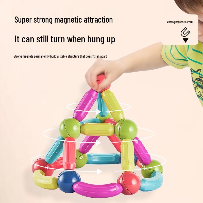 Magnetic Building Blocks - Large, Strong Magnets for Early Education (Ages 1-3)