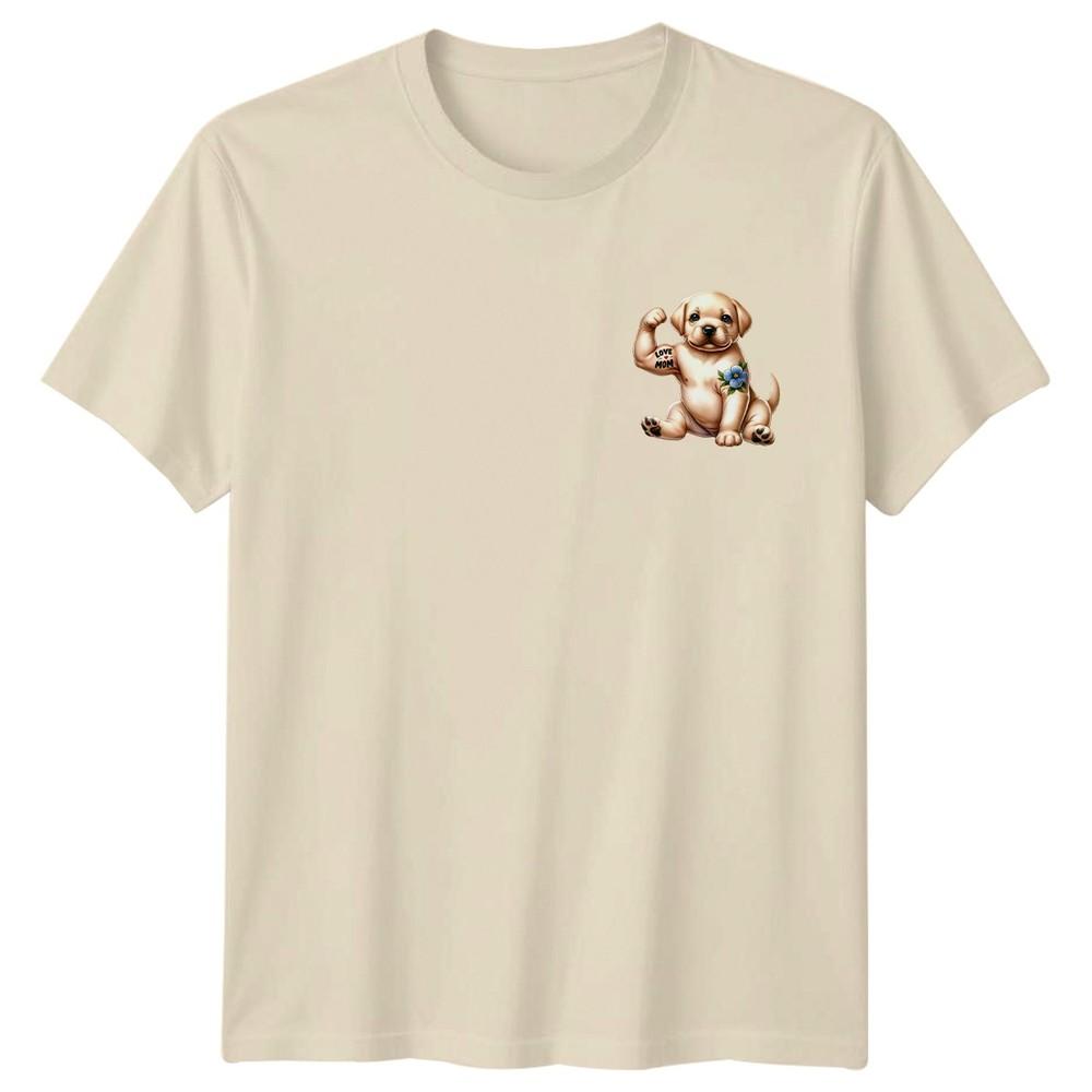 Love Mom Puppy Labrador Dog Animals Unisexs TShirt Unisexs Tee Graphic Unisex
