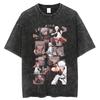 Gintama Manga Graphic Tshirt Sakata Gintoki Printed T Shirt Vintage Washed Oversized Tshirt Mens Clothing Short Sleeve Tees