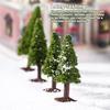 15 Pieces Artificial Christmas Trees Scenery Landscape Mini Architecture Plastic Scene Landscaping Crafts Plants Street