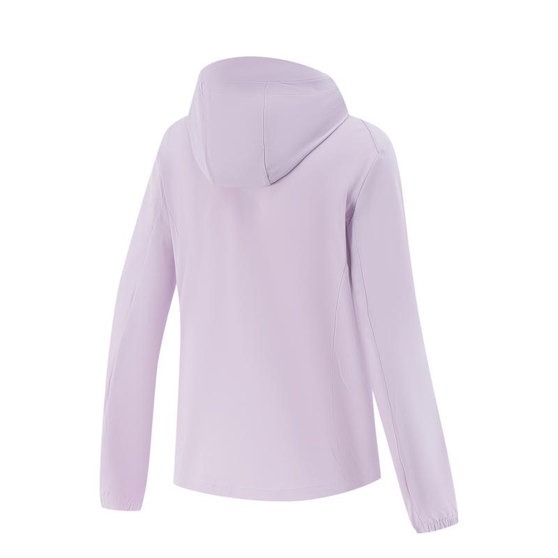 Li-Ning Lightweight Outdoor Cycling Jacket Simple Breathable Quick-Dry UV Protection Women Jackets Twilight-Purple AFDV980-2