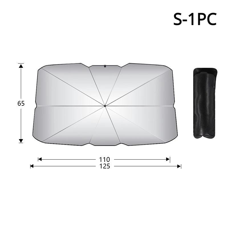 4PCS Car Sunshade Front Windshield Sunscreen Heat Insulation Umbrella Folding Umbrella Car Sunshade Car Sunscreen Car Accessorie