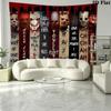 Horror Halloween Wall Tapestry Aesthetic Wall Hanging Printed Fabric Blanket Decorative Tapestries for Bedroom Living Room Home Decor