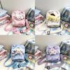 Cinnamoroll Hello Kitty Kuromi Canvas Umhängetasche mit Nähten für den täglichen Gebrauch