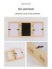 European Creative Baby Hand & Footprint Ink Pad Wooden Photo Frame Ornament