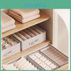 Japanese Style Underwear Drawer Organizer With Foldable Compartments For Bedroom Storage