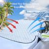 Windshield Cover For Winter Ice/Snow/Frost, Heavy Duty Ultra Thick Protective Windscreen Cover, Snow Ice Frost Dust Water Resistent, Pefect For Car