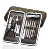 High Quality Luxurious Custom 12 Pcs Stainless Steel 12-in-1 Nail Clippers Set with Professional Gift Box for Beauty Manicure