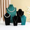 Flannel Necklace Display Stand Jewelry Neck Mould Jewelry Stand Portrait Model Neck Counter Jewelry Display Props