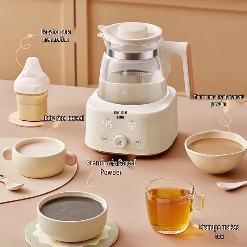 BEAR 1.3L Smart All-Glass Electric Kettle CN Plug (adapter Included)