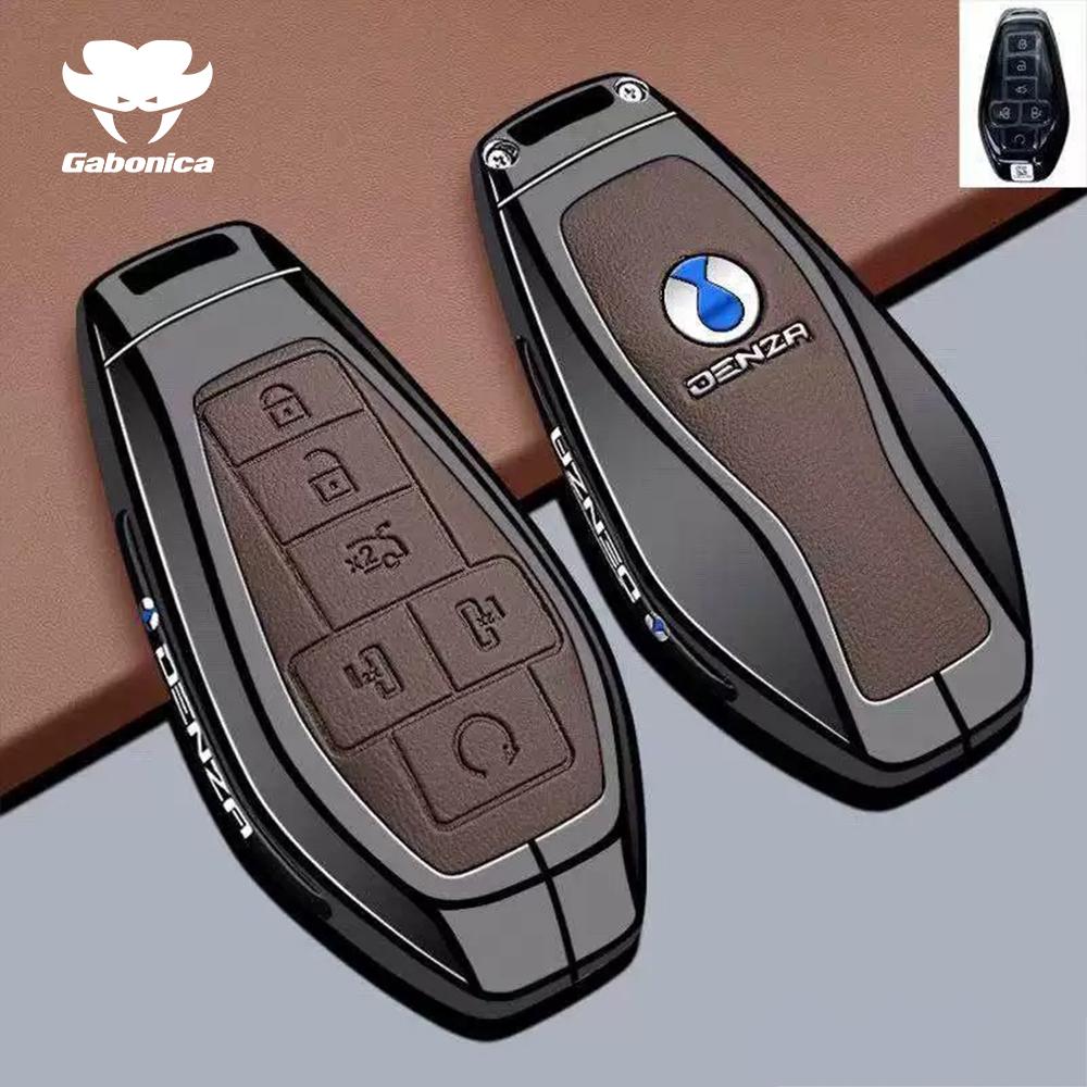 Fashion Car Key Case For Denza N9 D9 B5 B8   Keychain Smart Remote Protection Cover Shell Housing Holder Fob Accessories
