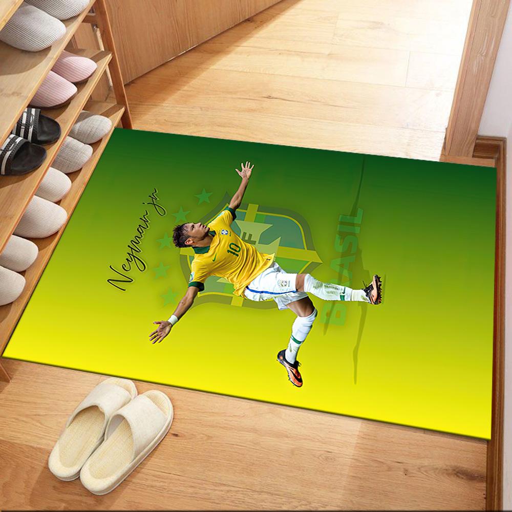Quadratische Teppiche mit brasilianischen Fußballstars sind eine großartige Wahl für Wohnzimmer, Schlafzimmer, Heimdekoration und als Geschenke.