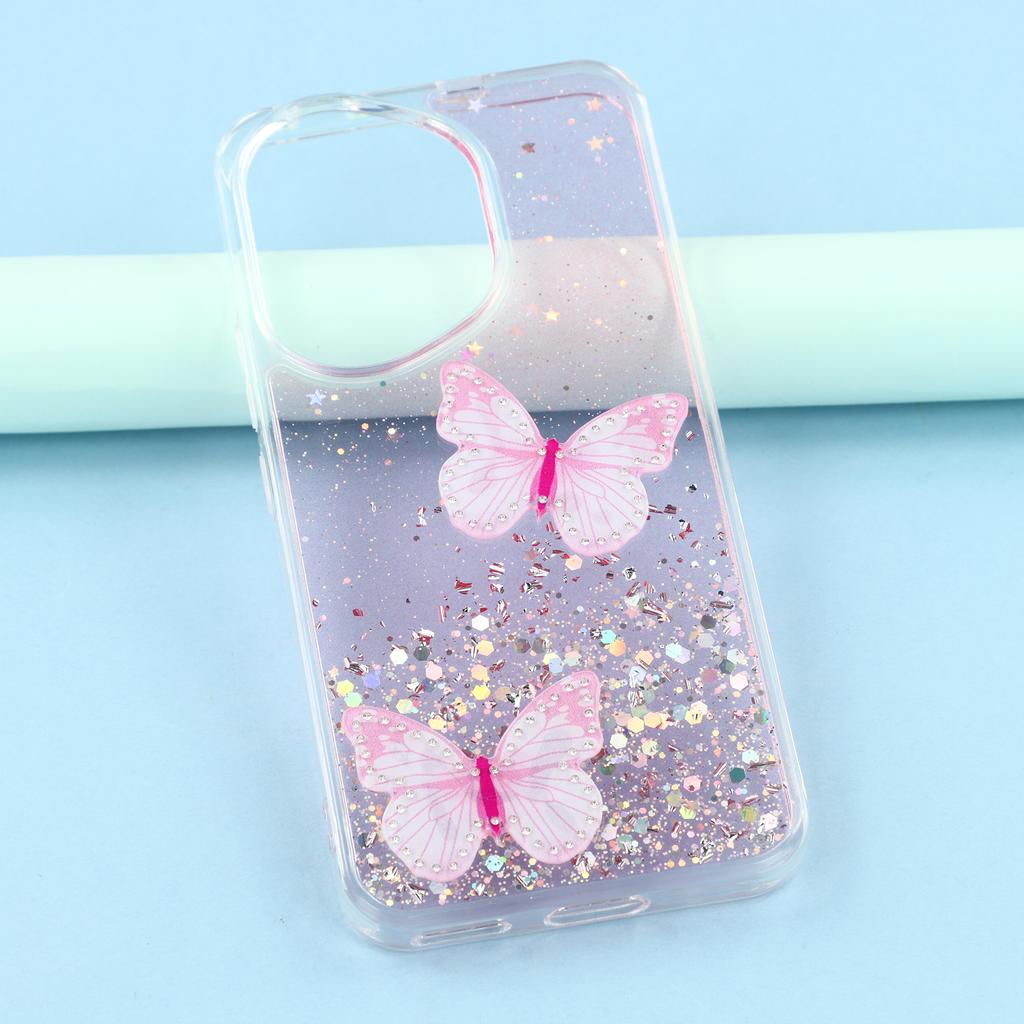 For Honor 400 5G (Global) Case Epoxy PVC Butterfly TPU Aesthetics Phone Cover