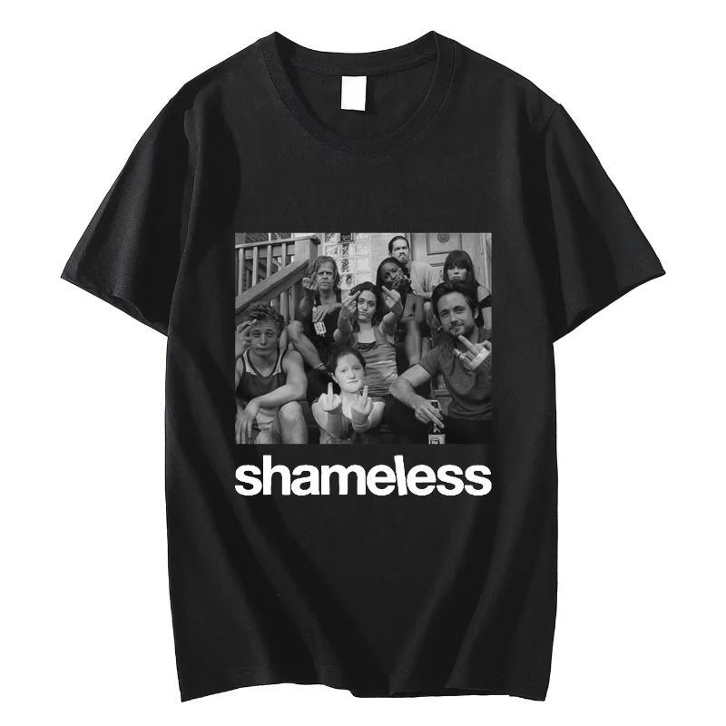 

Vintage TV Play Shameless Graphic T Shirts Unisexs Women Fashion Short Sleeve Tee Streetwear Cotton Oversized Top Trendy Retro Y2k S