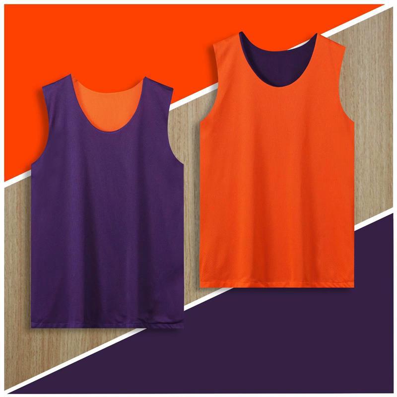 Custom Double-Sided Basketball Jersey: Reversible Sports Vest for Running, Loose Sleeveless Team Uniform with Personalized Printing.