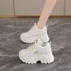2025 New Spring Thick-soled Inner Height Increase Dad Shoes Women's Small Height Sports Shoes Versatile and Popular Women's Shoes