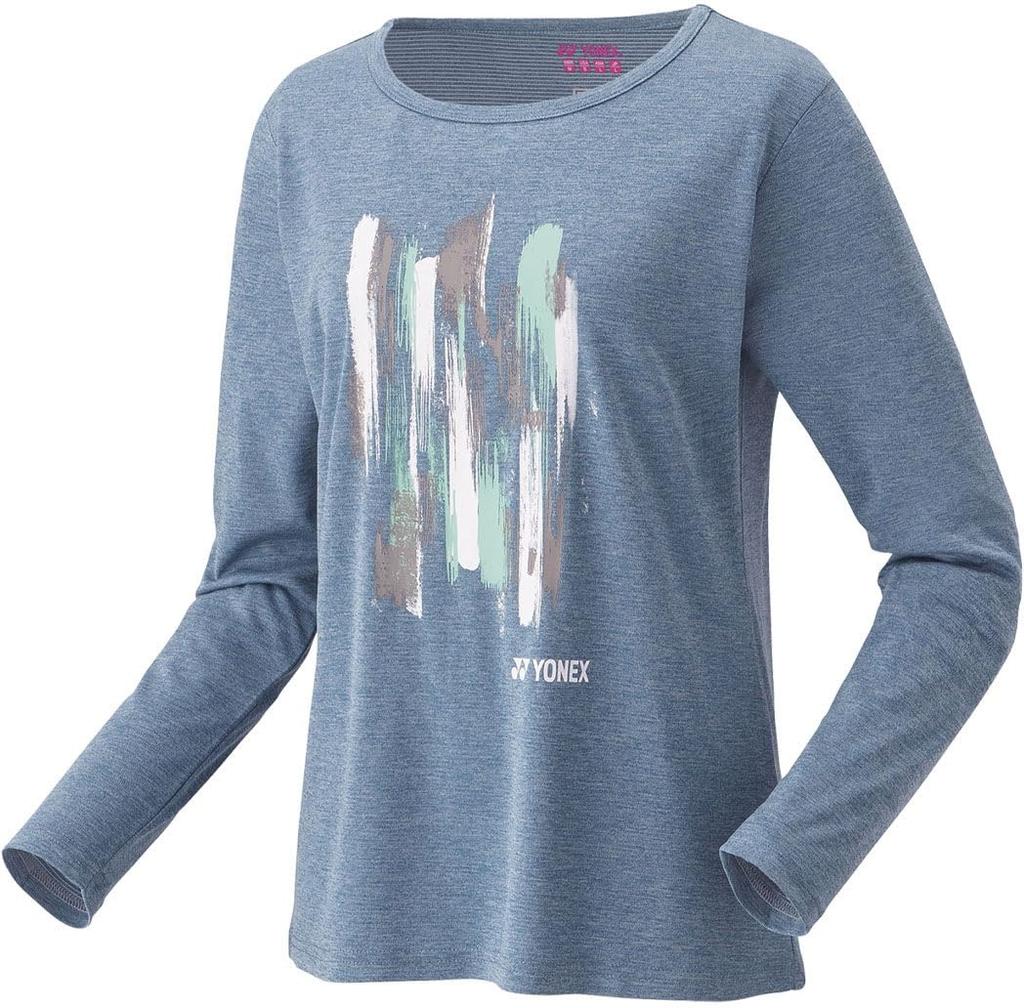 Yonex Long Sleeve Felt Blue Size M Women's T-Shirt, (590),
