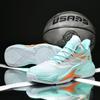 2025 new men's sports shoes mesh breathable and lightweight medium top basketball shoes size 36-45 student running shoes men