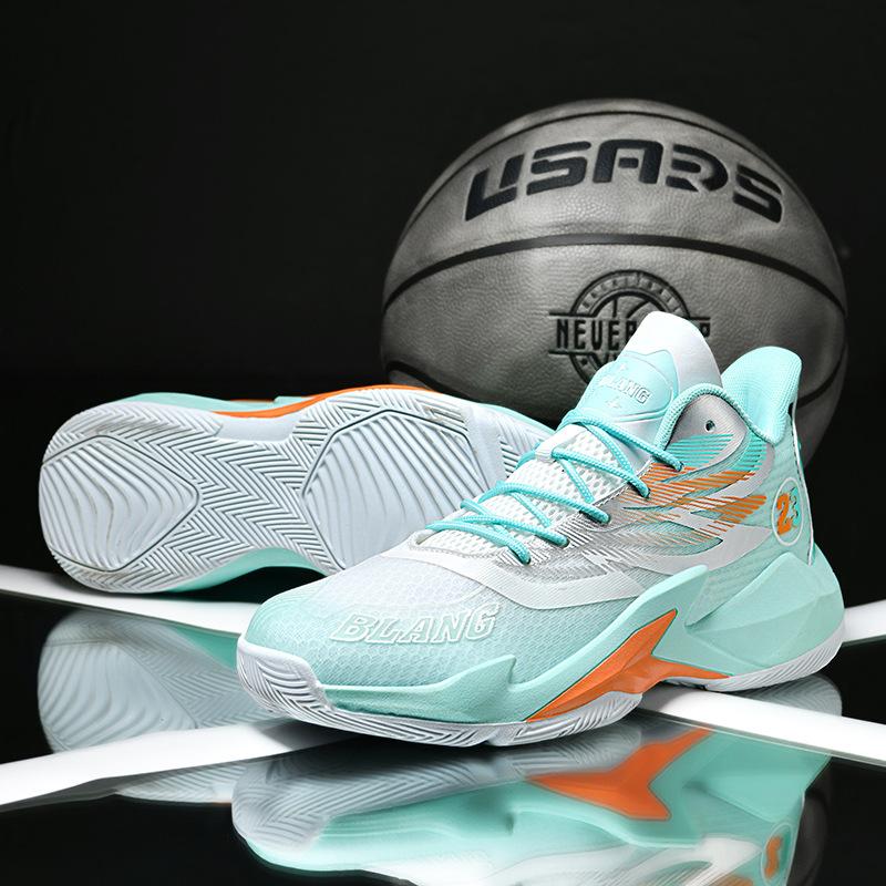 2025 new men's sports shoes mesh breathable and lightweight medium top basketball shoes size 36-45 student running shoes men