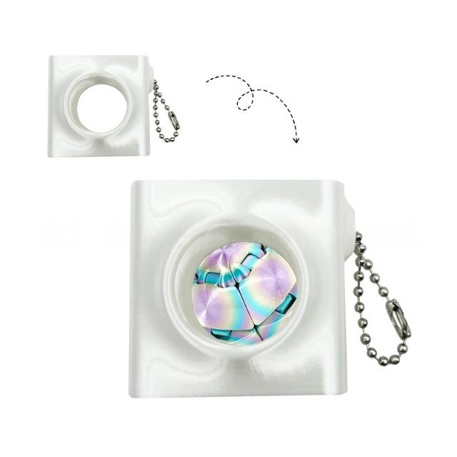 3D Printed Twistsphere Fidget Toy Gradient Gear Ball Rotating Liquid Flow Ball Anxiety Relief Decompression Toy