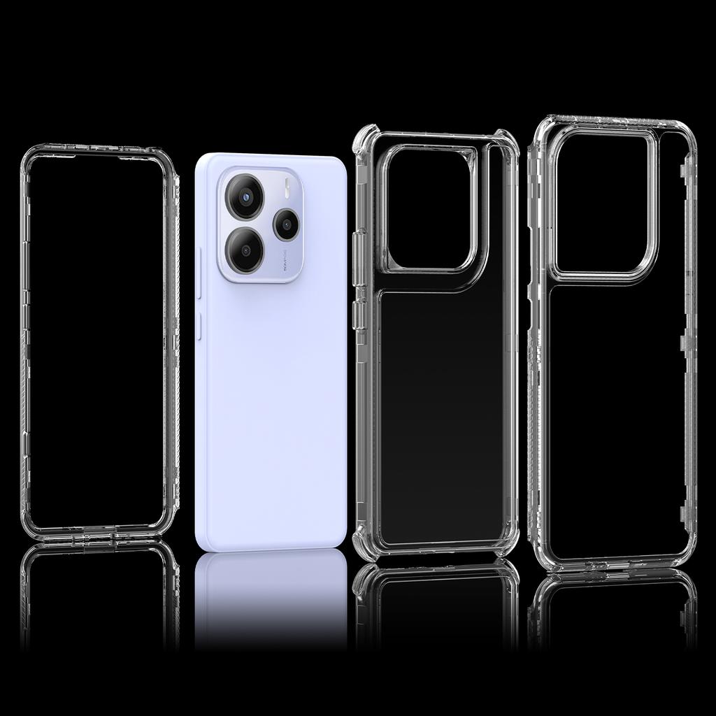 Para Xiaomi Redmi Note 14 5G Funda de Teléfono Acrílico TPU Transparente Cubierta Móvil