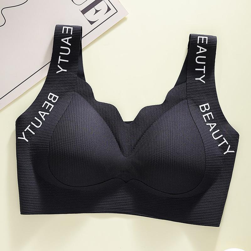 Sportovní tílko s integrovanou podprsenkou Dámská Pohodlná Bezešvá Velikost Plus Podprsenka Bez Kostice Push Up Podprsenka