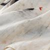 New Summer Linen Blouse Floral Pattern Loose Shirt Casual Plus Size Women White
