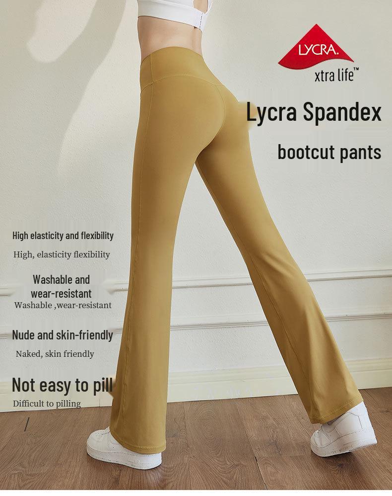 Women's High Waist Yoga Pants - Spring/Summer 2026 Micro Flare Hip-Lifting Sportswear for Outdoor Pilates & Fitness