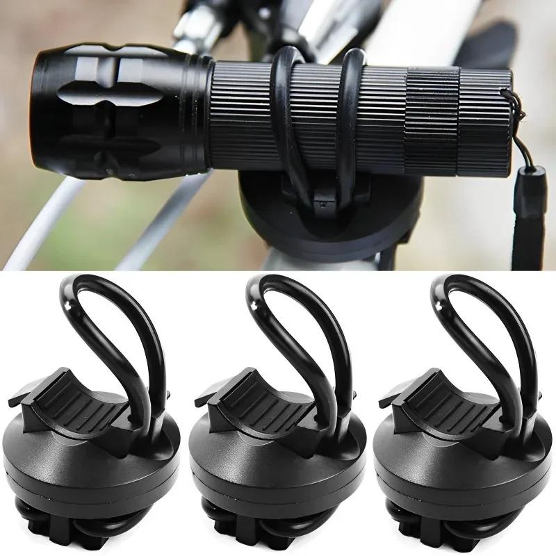 Support de Clip de Lumière de Vélo Rotation à 360 Degrés Clip de Guidon pour Lampe Torche LED VTT Avant Flash Support de Lumière