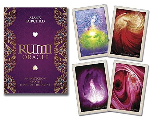 Kancharo Oracle Cards, 44-Piece Set, Tarot Reading [Rumi Oracle], Includes Basic Instructions and Pouch in Japanese (Authentic)