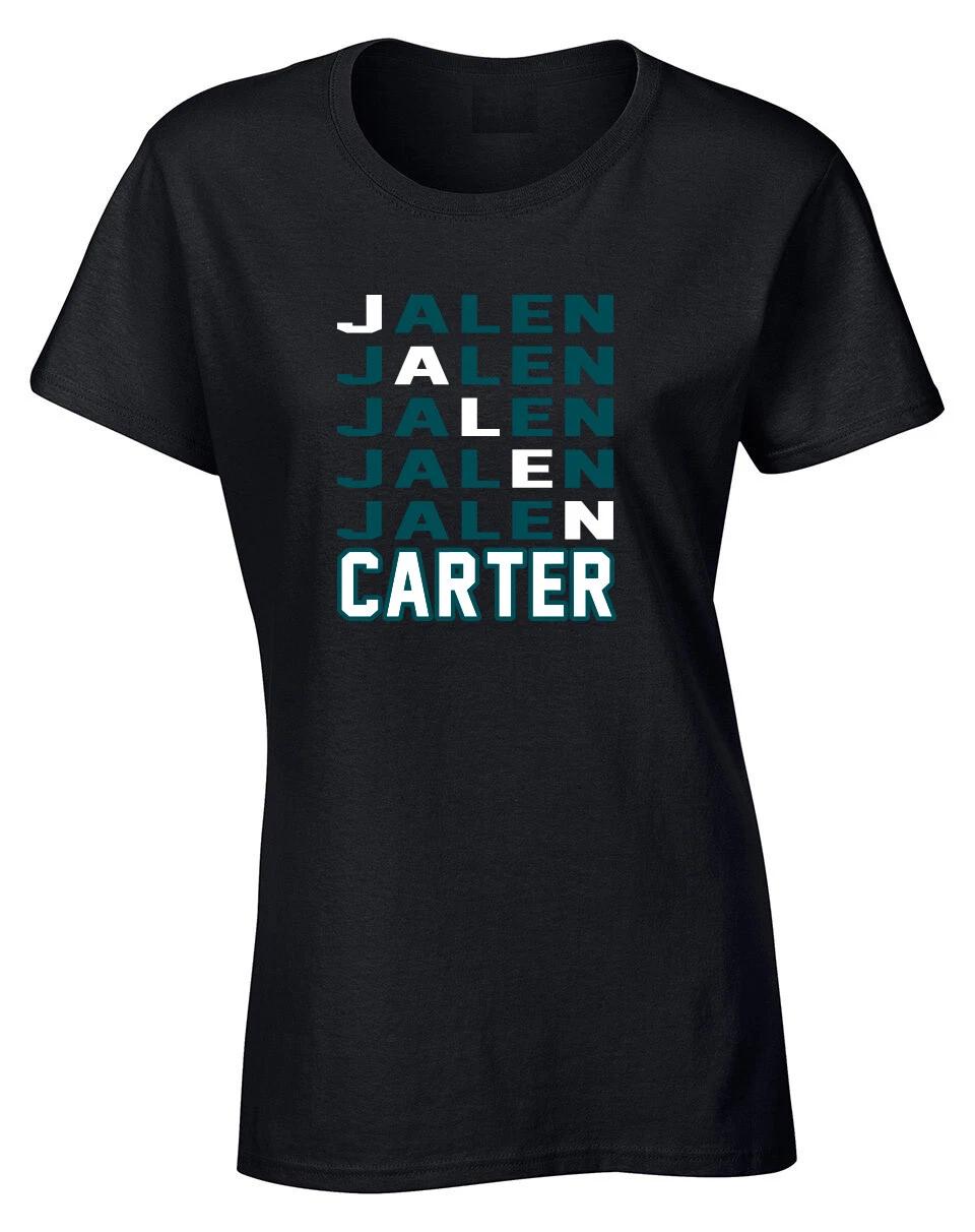 Jalen Carter Philadelphia Eagles Text Women s T-Shirt L