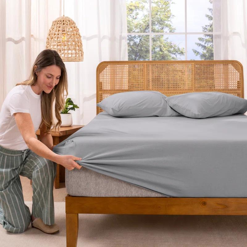 Waterproof Fitted Sheet Waterproof Urine-proof Fitted Sheet, Mattress Protector Dustproof Non-slip Fitted Sheet 1 Fitted Sheet or 2 Pillowcases