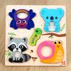 3D Stereo Fishing Puzzle – Educational Wooden Toy for Kids 4-6, Cognitive Animals & Transportation Shape Matching