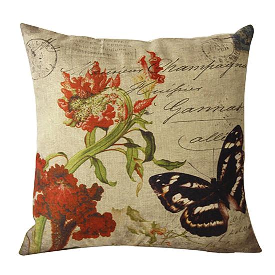 Blomsterputetrekk Firkantet Delikat Dekorativ