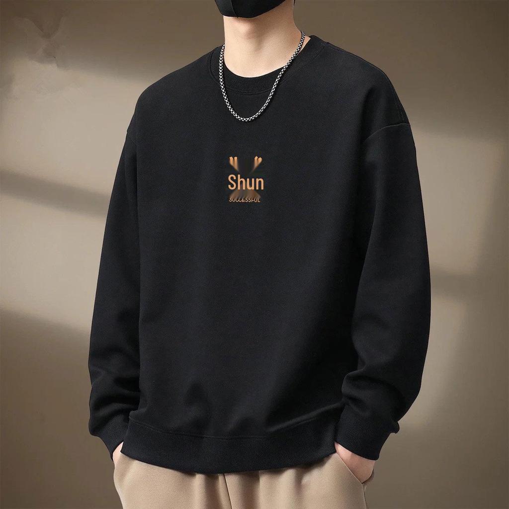 Year of the Horse Red Hoodie: Men's Fleece, Round Neck, New Year Team Dinner Attire.