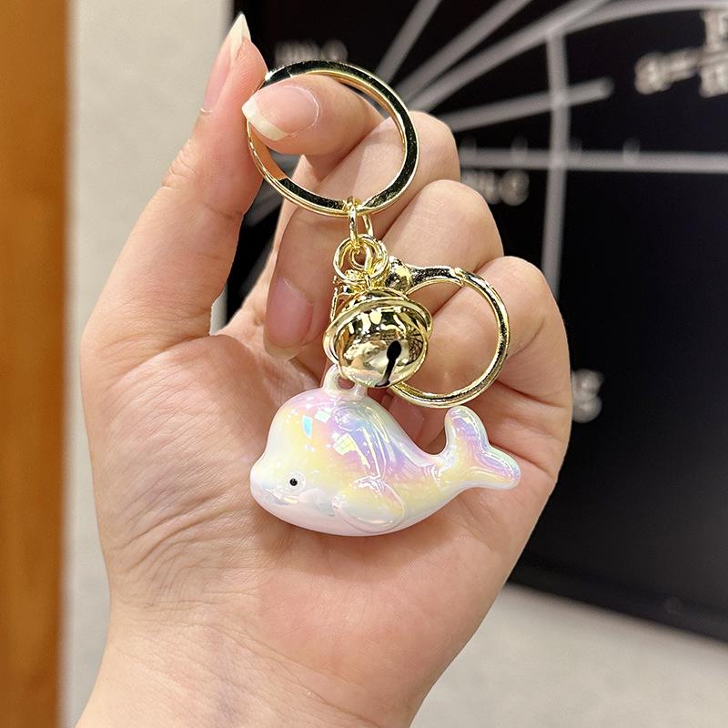 Colorful Acrylic Seashell Keychain Pendant - Cute and Exquisite for Girls' Bags & Car Pendants