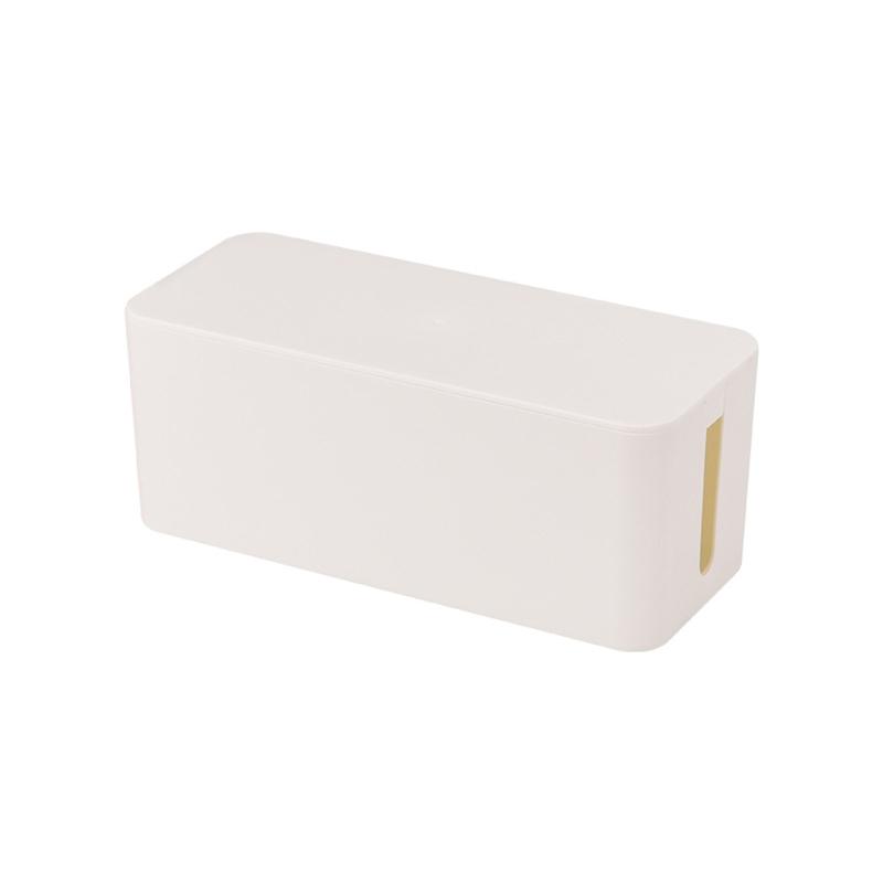 Elegant Cord Management Container Large Capacity Socket Organizer Power Strips Cables Storage Solution for Home Desk